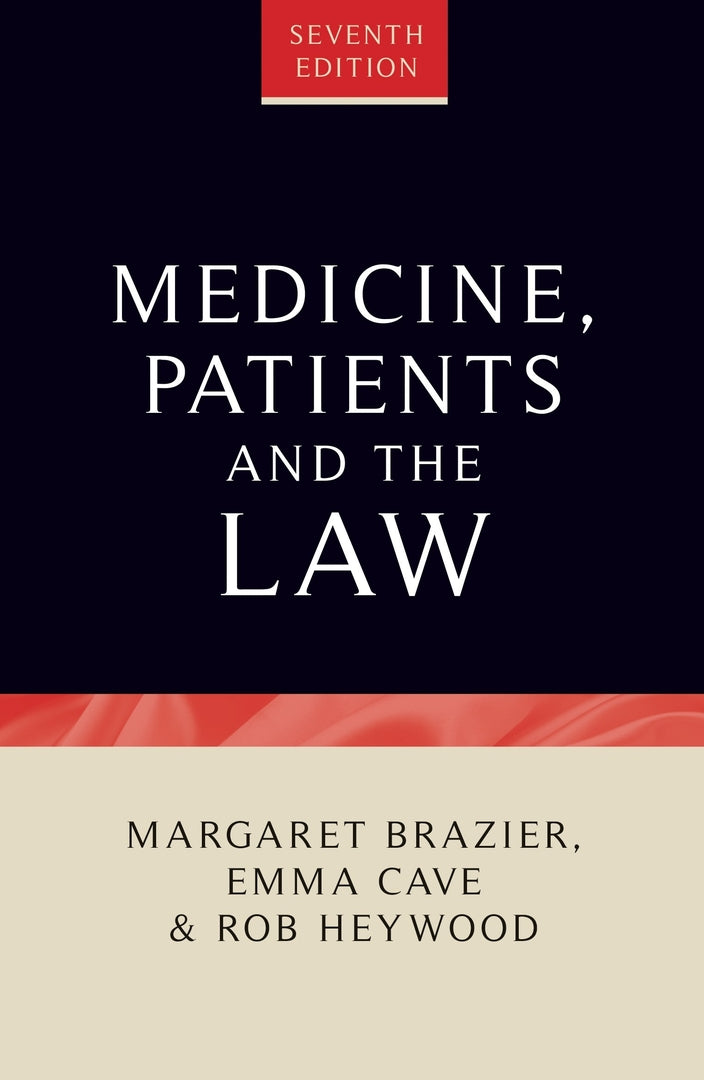 Cover image for Medicine, patients and the law ISBN 9781526157164